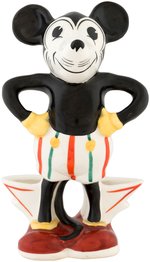 MICKEY MOUSE RARE 1930s FIGURAL TOOTHBRUSH HOLDER FEATURING STRIKING DESIGN.