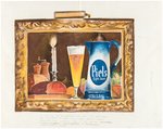 "PIEL'S LIGHT BEER" PROTOTYPE SIGNS ORIGINAL ART LOT.