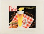 "PIEL'S LIGHT BEER" PROTOTYPE SIGNS ORIGINAL ART LOT.