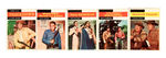 TV WESTERNS GUM CARD SET.