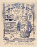 CREEDENCE CLEARWATER REVIVAL 1968 DENOCARLO NAVAL BASE - MUIR BEACH CONCERT POSTER.