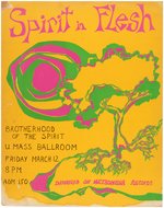 BROTHERHOOD OF THE SPIRIT'S SPIRIT IN FLESH 1971 CONCERT POSTER PAIR.