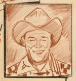 "ROY ROGERS MAGIC PHOTO PICTURE KIT" PREMIUM PROTOTYPE ADVERTISING SIGN ORIGINAL ART.