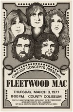 FLEETWOOD MAC 1977 CONCERT POSTER.