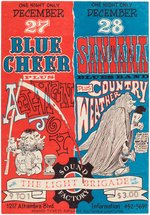 BLUE CHEER & SANTANA 1968 CONCERT POSTER.