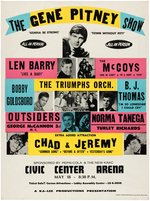 "THE GENE PITNEY SHOW" 1966 CIVIC CENTER ARENA CONCERT POSTER.