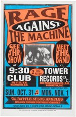 RAGE AGAINST THE MACHINE 1999 GLOBE CONCERT POSTER.