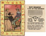 ROY ROGERS PROTOTYPE TRADING CARDS ORIGINAL ART TRIO.