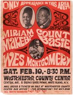 MIRIAM MAKEBA & COUNT BASIE AND HIS ORCHESTRA 1968 CONCERT POSTER.