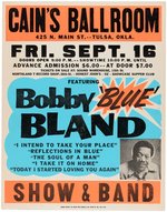 BOBBY "BLUE" BLAND 1977 BOXING STYLE GLOBE CONCERT POSTER.