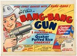 QUAKER "PUFFED RICE SPARKIES - BANG-BANG GUN" PREMIUM PROTOTYPE ORIGINAL ART LOT.