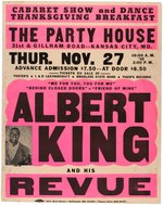 ALBERT KING 1980 BOXING STYLE GLOBE CONCERT POSTER.