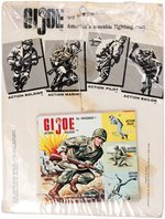 "GI JOE ACTION SOLDIER/MARINE - DUFFEL, SMALL ARMS, PARACHUTE" ACCESSORY PACK TRIO.