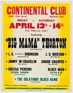 "BIG MAMA" THORTON 1973 CONCERT POSTER.