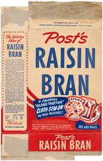 POST'S "RAISIN BRAN - GLOBE-TROTTER CLOTH PATCH" PREMIUM LOT INCLUDING PROTOTYPES & BOX WRAPPER.