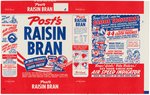 POST'S "RAISIN BRAN - GLOBE-TROTTER CLOTH PATCH" PREMIUM LOT INCLUDING PROTOTYPES & BOX WRAPPER.