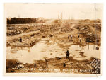 PHOTO OF BONUS ARMY CAMP DESTROYED BY HOOVER, MacARTHUR, EISENHOWER, PATTON AND THEIR TROOPS.