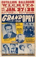 "GRAND OLE OPRY" 1961 CONCERT POSTER FEATURING MARTY ROBBINS.