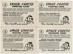 KELLOGG'S "TOM CORBETT SPACE CADET" PREMIUM TRADING CARDS PROTOTYPE ORIGINAL ART LOT.