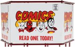 "COMICS - READ ONE TODAY!" COMIC BOOK SPINNER RACK.