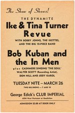 "THE DYNAMITE IKE & TINA TURNER REVUE" HANDBILL.