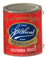 CELLULOID FIGURAL CAN MEMO BOOK FOR HUNT'S CALIFORNIA FRUITS.