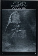 "STAR WARS" SOUNDTRACK POSTER FEATURING DARTH VADER.