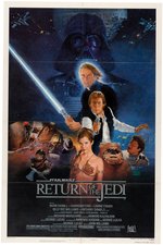 "STAR WARS: RETURN OF THE JEDI" MOVIE POSTER PAIR.