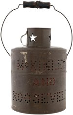 "McKINLEY AND ROOSEVELT/FOUR YEARS MORE OF THE FULL DINNER PAIL" LANTERN.