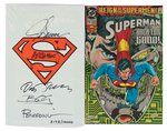SUPERMAN MODERN COMIC BOOKS SIGNED PAIR.