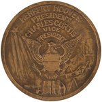 STRIKING BRONZE HOOVER INAUGURAL MEDAL.