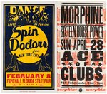 SIX 1990s ROCK AND HIP HOP POSTERS BY HATCH SHOW PRINT INCLUDING R.E.M. AND THE AFGHAN WHIGS.