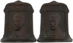 CHARLES LINDBERGH CAST IRON BOOKENDS.