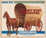 MARX JOHNNY WEST ADVENTURE THUNDERBOLT AND COVERED WAGON BOXED PAIR.