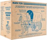 MARX JOHNNY WEST ADVENTURE THUNDERBOLT AND COVERED WAGON BOXED PAIR.