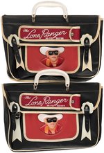 "THE LONE RANGER - HI-YO SILVER" SCHOOL BAG PAIR.