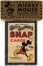 "MICKEY MOUSE PLAYING CARDS" & "SILLY SYMPHONY SNAP CARDS" BOXED PAIR.