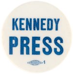 SCARCE "KENNEDY PRESS" 1960 BUTTON HAKE #2065.