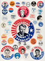 COLLECTION OF 38 ROBERT F. KENNEDY CAMPAIGN BUTTONS.