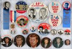 COLLECTION OF 23 BUTTONS AND BADGES FROM KENNEDY'S 1961 INAUGURATION.