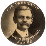 RARE "FOR PRESIDENT THOMAS R. MARSHALL FOR ME" HOPEFUL CLICKER.