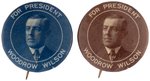 PAIR OF "FOR PRESIDENT WOODROW WILSON" PORTRAIT BUTTONS.