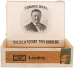 ROOSEVELT "SQUARE DEAL" CIGAR BOX.