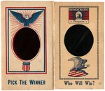 SCARCE COOLIDGE/DAVIS AND HOOVER/SMITH 3D ADVERTISING CARDS.