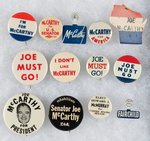 JOE McCARTHY CAREER SPANNING COLLECTION INCLUDING POST CARDS, BUTTONS AND MORE.