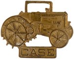 "CASE" FIGURAL BRASS TRACTOR WATCH FOB.