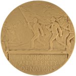 GENERAL PERSHING "FOR HONOR AND LIBERTY OF NATIONS" BRONZE WWI MEDAL.