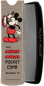 "MICKEY MOUSE POCKET COMB" & CASE.