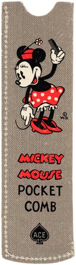 "MICKEY MOUSE POCKET COMB" & CASE.