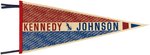 PAIR OF JOHN F. KENNEDY PENNANTS INCLUDING "I WAS THERE" FROM 1960 LOS ANGELES, CA DNC.